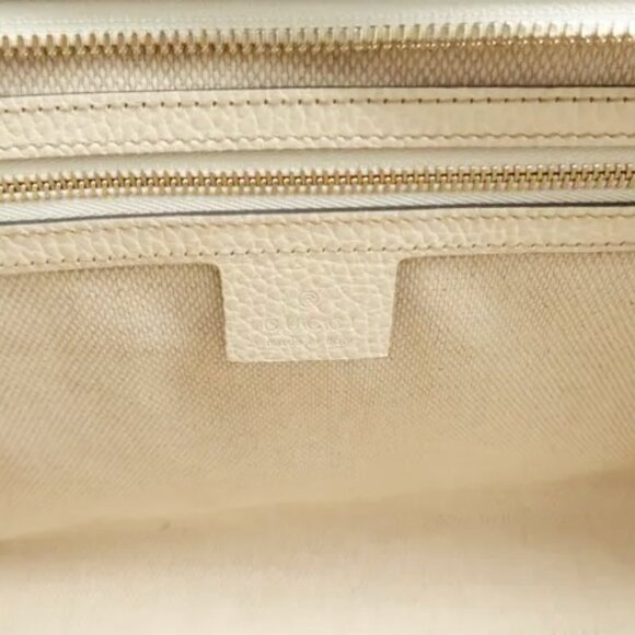 GUCCI SOHO CONVERTIBLE TOP HANDLE SATCHEL LEATHER 100% AUTHENTIC - Picture 10 of 16